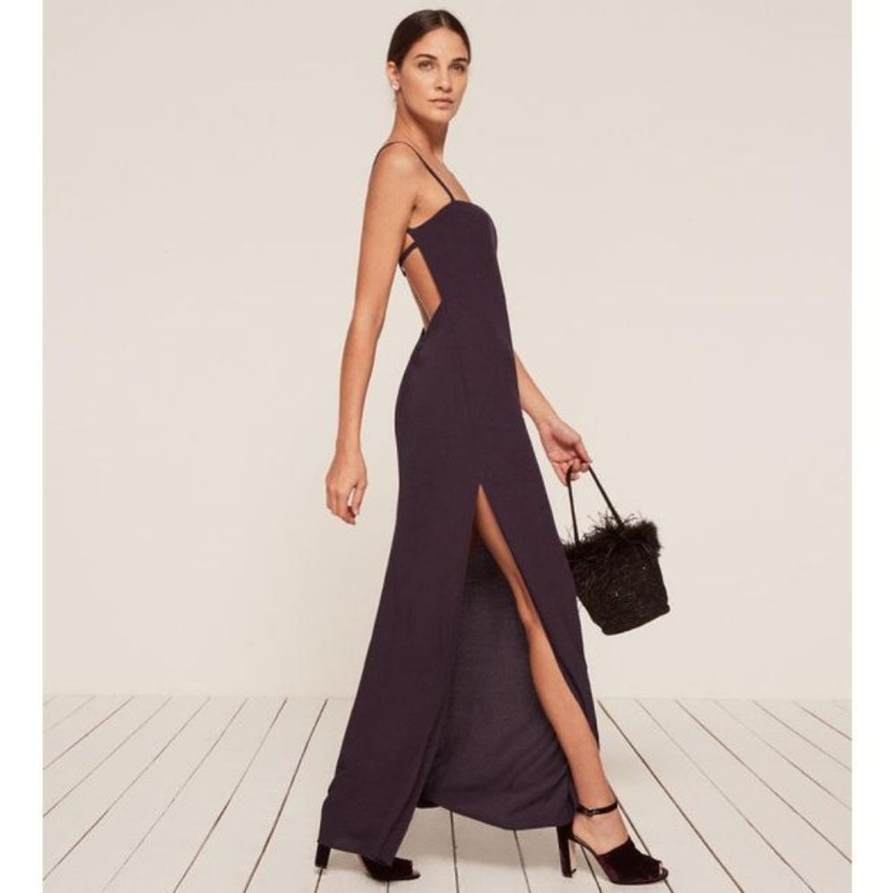 Reformation Pisa Dress Size 0 Black